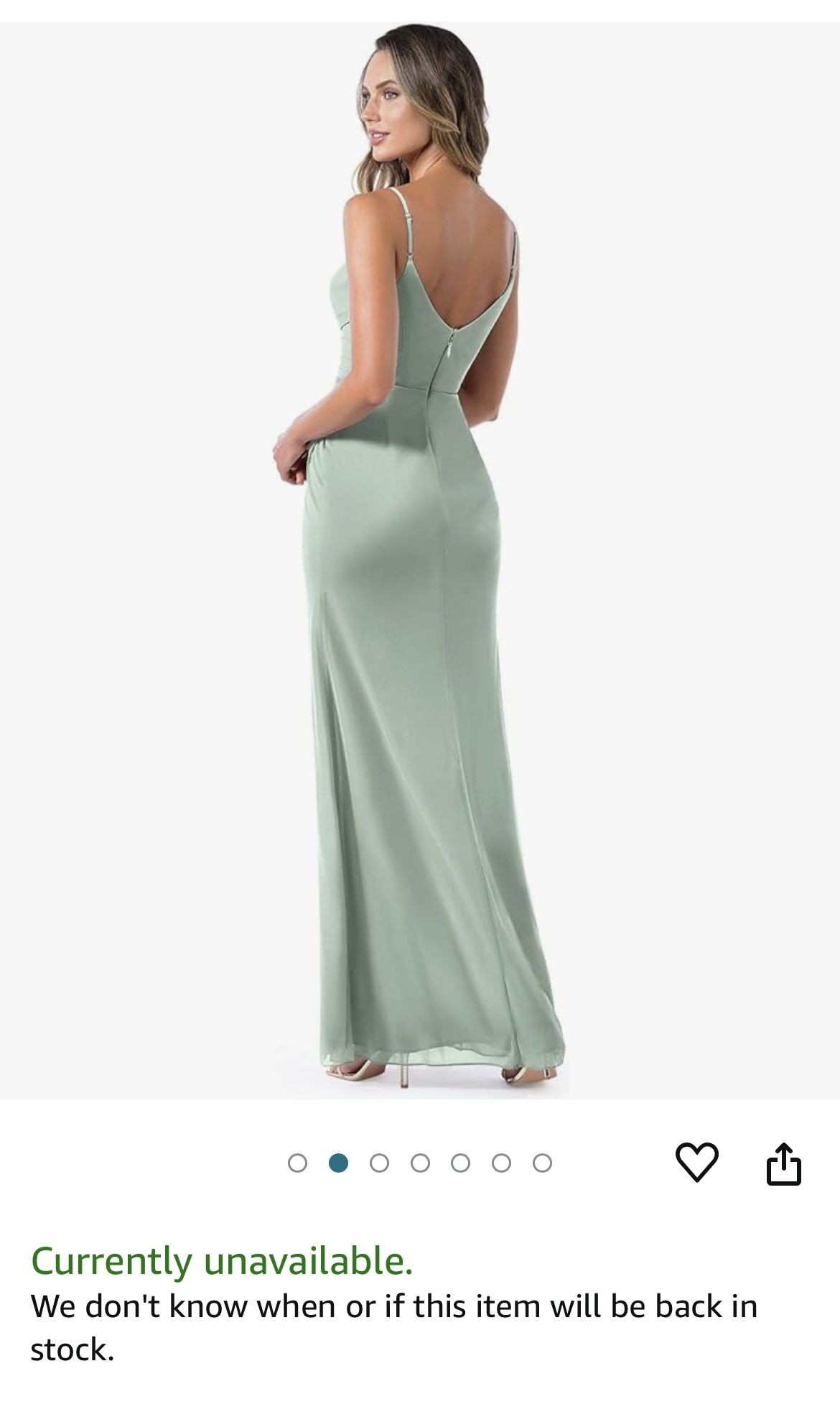 Brand New! Beautiful Dusty Sage Dress, Size 8