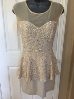 Holiday gold dress size medium