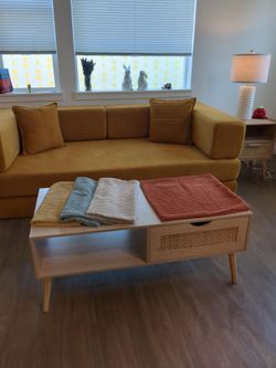 Modern, cozy, boneless sofa / couch, in excellent condition! Less than 4 months old!