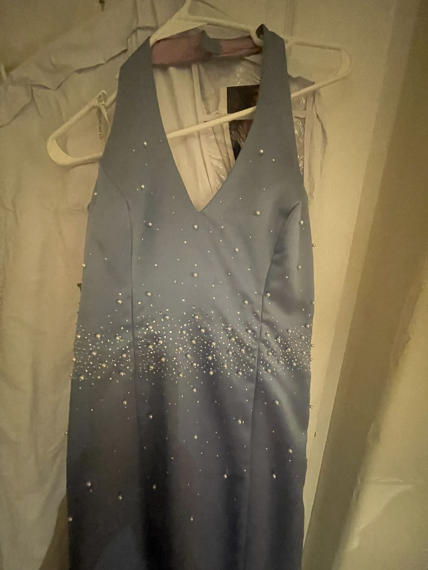 Formal Prom Dress Size XS or S Size 2 With Pearls