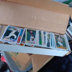 Box Of Baseball  Cards