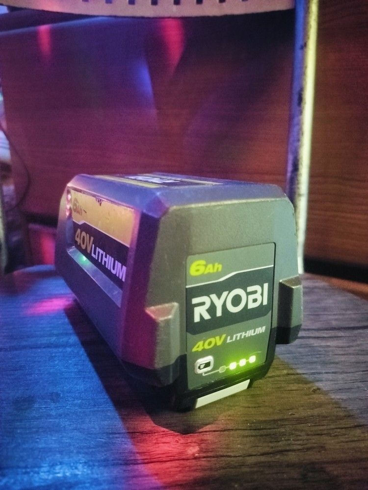 Ryobi 6 Ah 40 Volt Lithium Battery