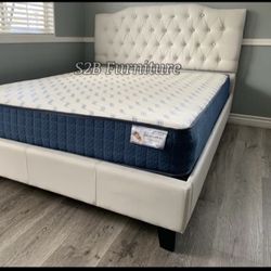 Queen Size White Crystal With Ortho Matres!!!!