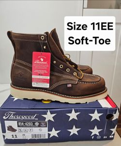Thorogood Soft Toe Work Boots Size 11EE