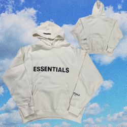 Essentials (M & L) WHITE Hoodie ss20