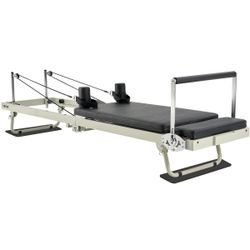149]Foldable Pilates Reformer Workout Machine Home Gym Bed 400 LBS