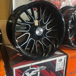 20x10 5x127/139.7 -24 Offset HARDROCK Wheels $1300