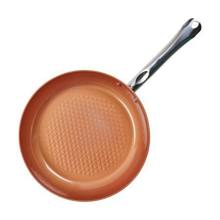 Copper Chef 12" Diamond Round Fry Pan for $12
