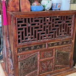 Antique Chinese Wedding Cabinet 