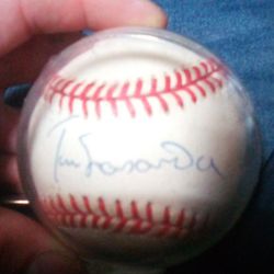 Tom Losarda Autographed Baseball