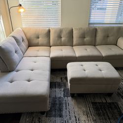 L Sectional With Ottoman