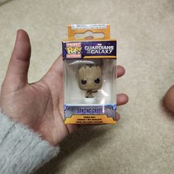 Funko Pop! GROOT Pocket Keychain Guardians of the Galaxy Dancing Bobble Head