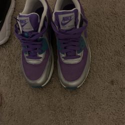 Purple Teal And Silver Air Max 