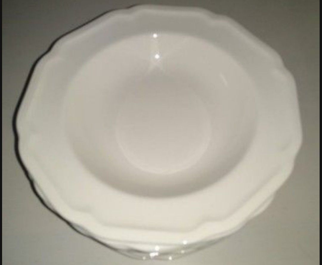 8 MIKASA 9 1/4 in. SOUP PASTA  BOWLS ULTIMA+ SUPER STRONG FINE CHINA HK400 ANTIQUE WHITE 