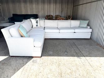 Exquisite Upscale Arhaus Coastal Sectional Sofa