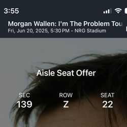  Sec 139 Morgan Wallen Tickets