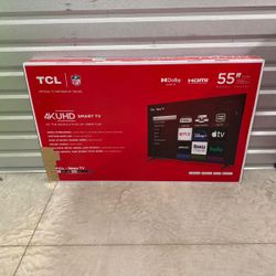Hd387 55” tcl smart 4k led Uhd tv