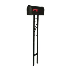 Metal scroll mailbox post (stand only)