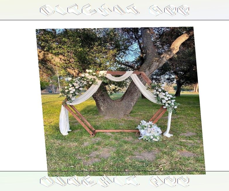 Custom Wedding Backdrops Create Your Ideal Wedding Scene green area