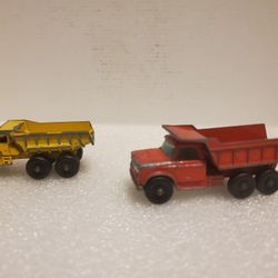 Vintage MATCHBOX #6 Euclid Dump Truck And Matchbox Lesney #48 Dumper Truck Rare 