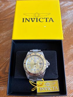 Invicta Diver Watch with Desert Sand Dial 42mm