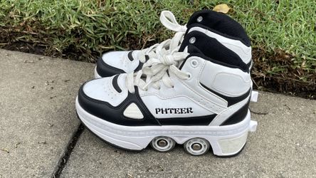 Black and White Phteer shoes