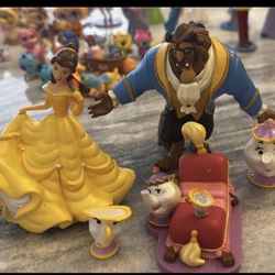 Lot of 5 Disney Beauty & The Beast figures