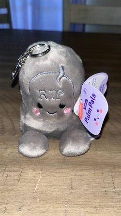 Palm pals  key chain bag charm Halloween  tombstone plushy