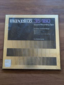 NOS Maxell UD 35-180 Recording Reel Tape 1/4"x 3,600ft, 10.5in,