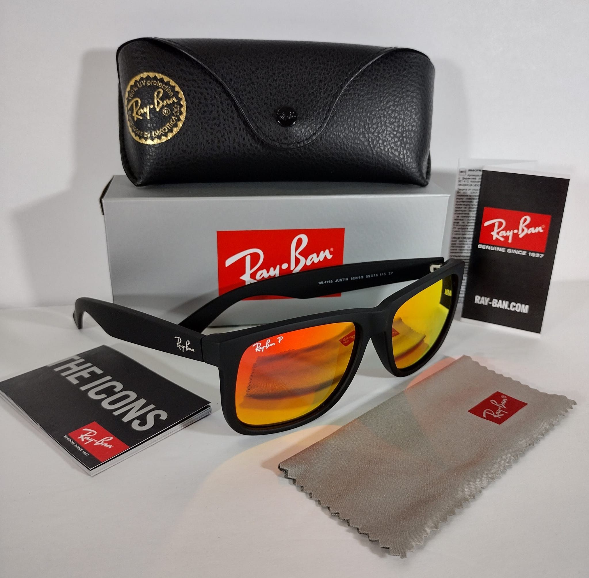 NEW in Original Packiging Polarized RB Justin Sunglasses