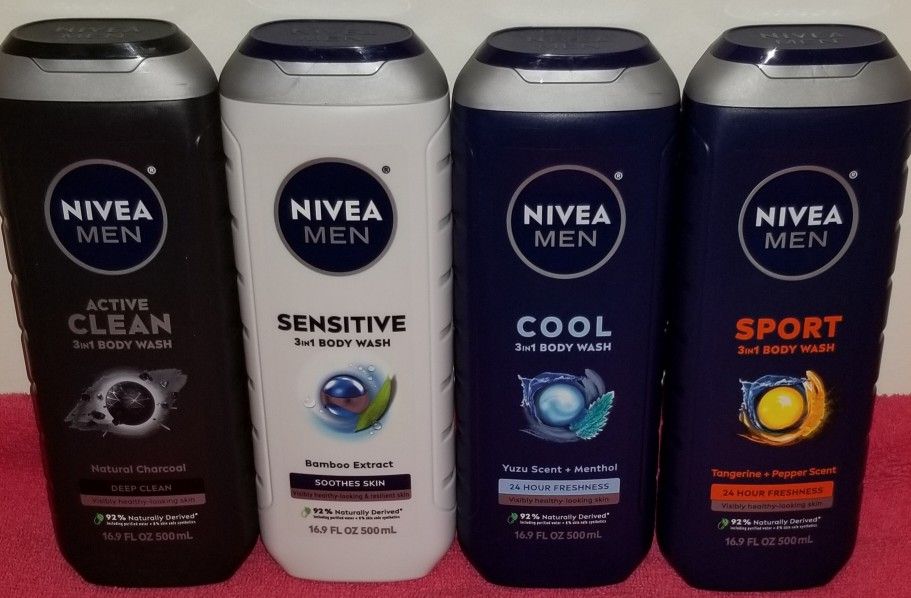 Nivea Men Body Wash 16oz Each