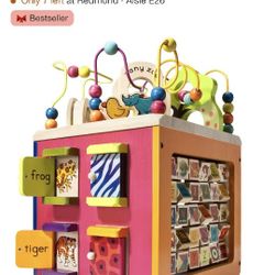 Zany Zoo Wooden Activity Cube 