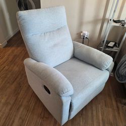 DaVinci Suzy Swivel Glider Recliner – Blue – $225