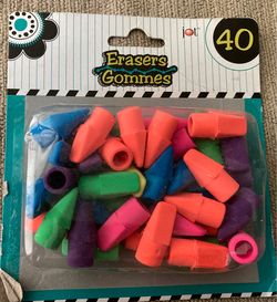 40 Pack of Erasers-NEW