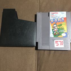 Used NES game. Dig dug