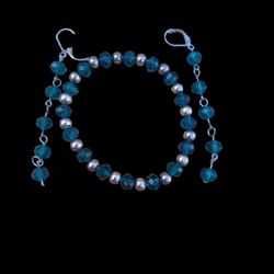 Blue Peacock Crystal Jewelry Set