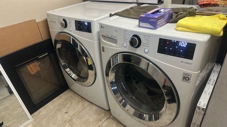 LG washer, machine, and dryer