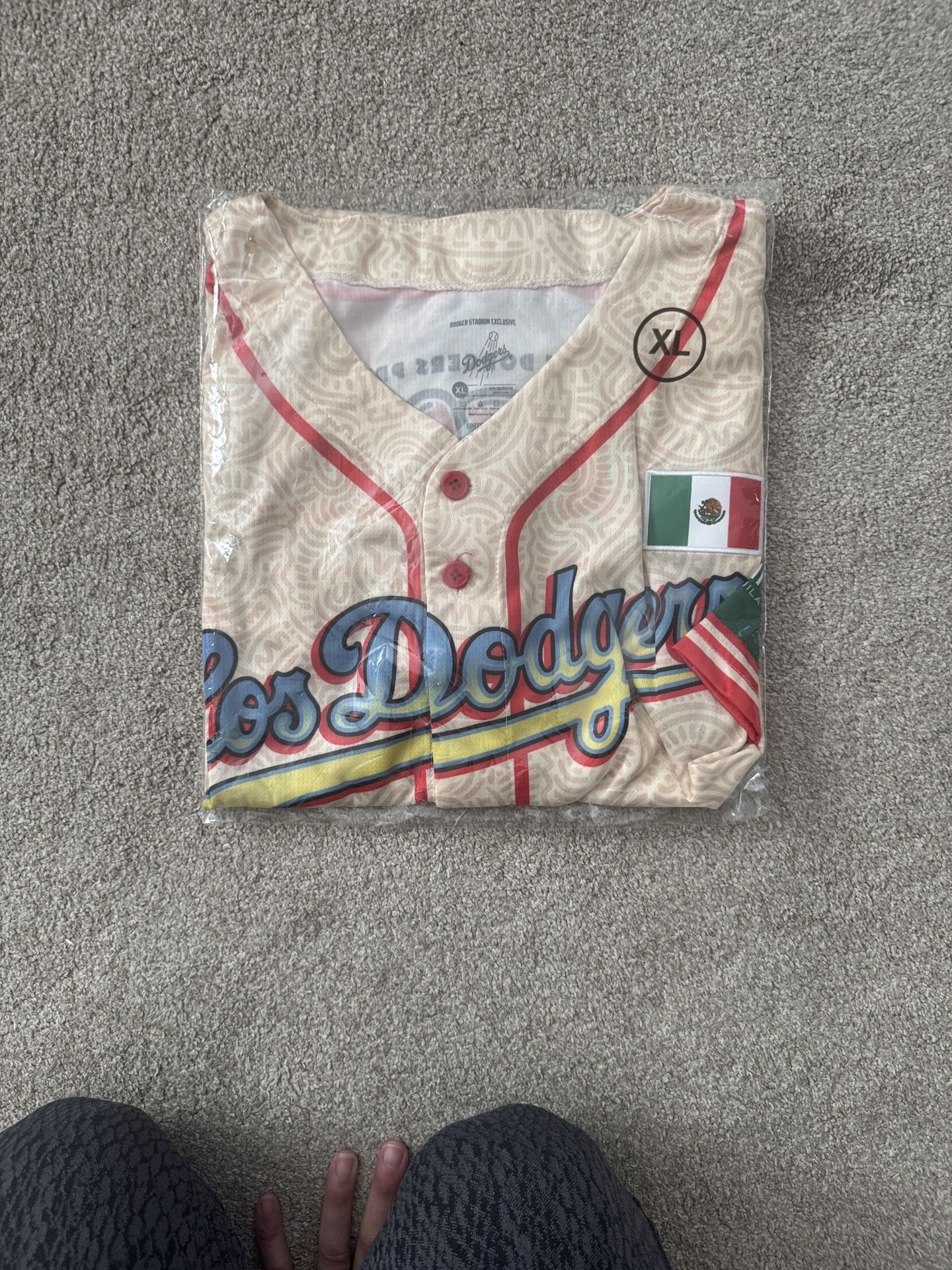 Los Dodgers Baseball Jersey Mexican Heritage Night, XL