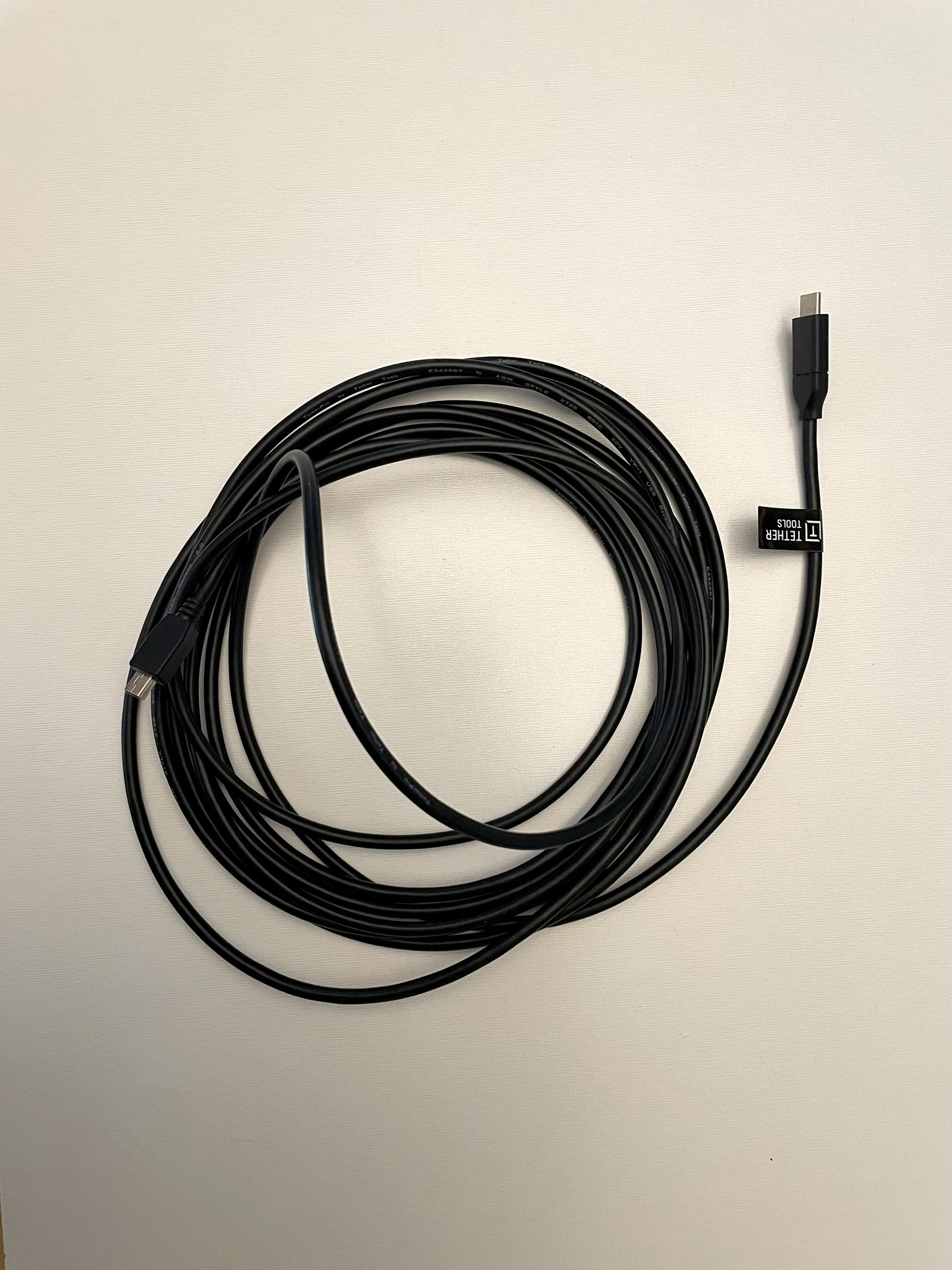 TetherPro USB-C Cable USB-C TO 2.0 MINI-B 5-PIN / 15' (4.6m)