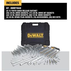 DeWALT 192 pcs Mechanics Tool Set 