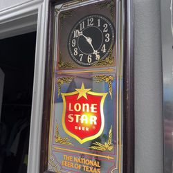 Lonestar mirror,Beer Clock