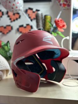 Red Easton Pro X Matte W/ Extended Jaw Guard(LHB)