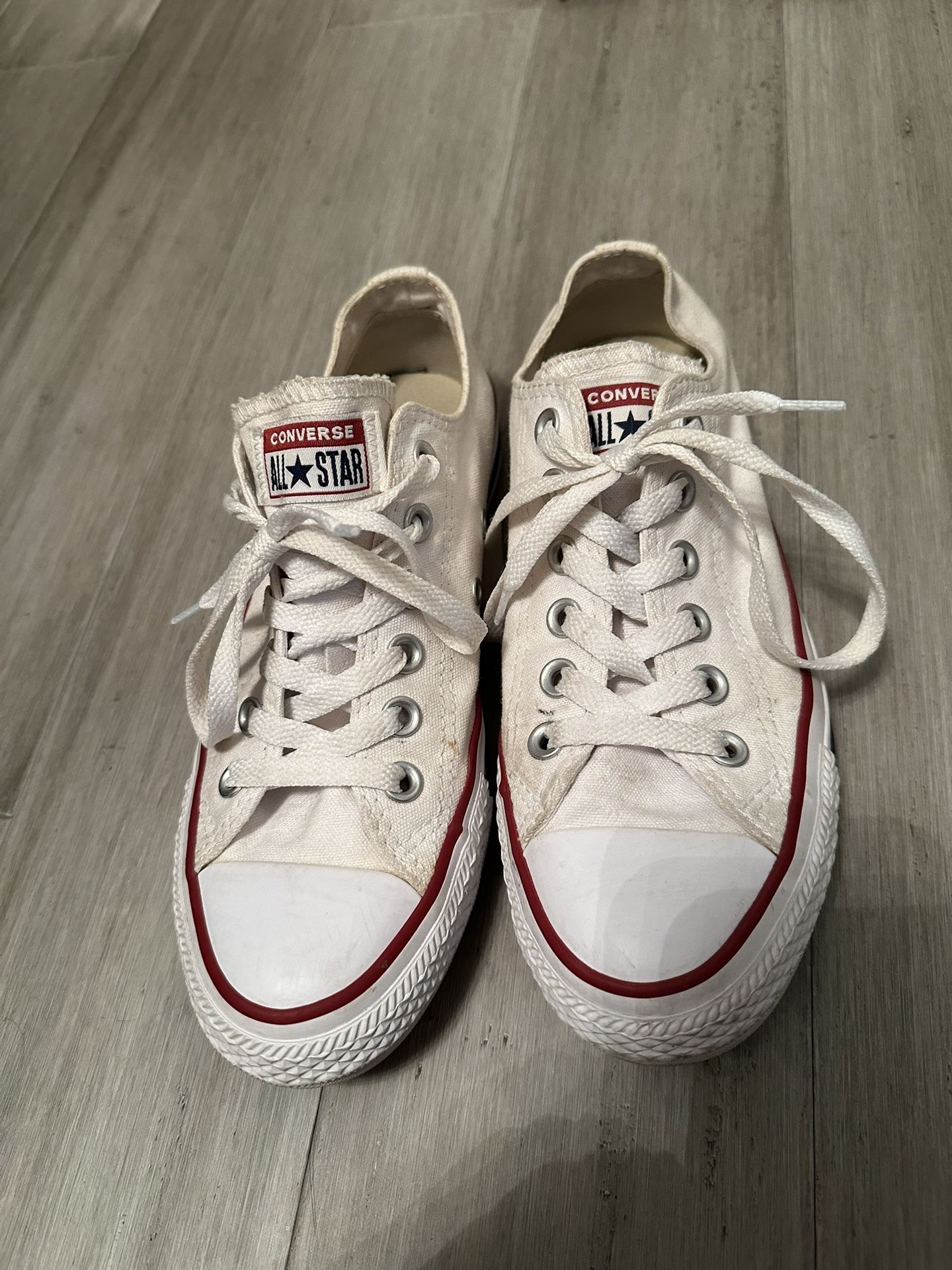 White Low Top Converse 