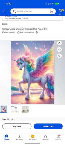 UNOPENED HIGH DEF UNICORN ART! OBO