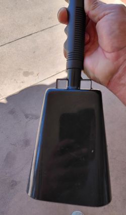 Cowbell very very loud