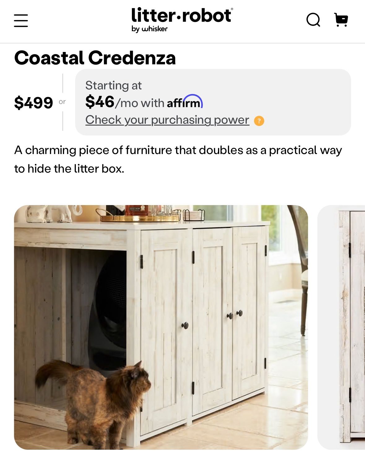 Litter Robot Credenza