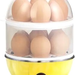 BELLA Rapid Electric Egg Cooker, 14/7 Eggs Capacity for Hard Boiled Eggs (Yellow, 14 egg,)