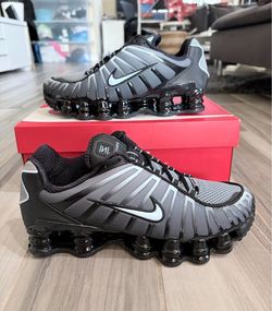 Men's Nike Shox TL Shoes - Black Celestine Blue - Size 8.5