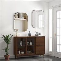 GOAND Silver Wall Mirror-Beveled Edge Frameless Mirror for Bathroom, Vanity, Bedroom,18X24inch Rectangle Mirror(New In Box)