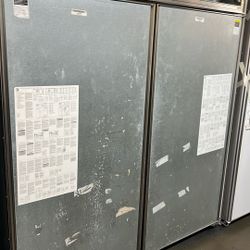 SUB ZERO 72”WIDE BUILT IN REFRIGERATOR/FREEZER PANEL READY 
